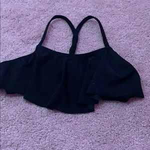 black bikini top